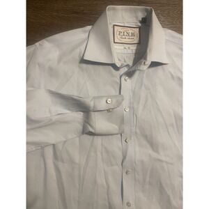 Thomas Pink‎ Men's Dress Long Sleeve Business Casual 16 41cm Slim